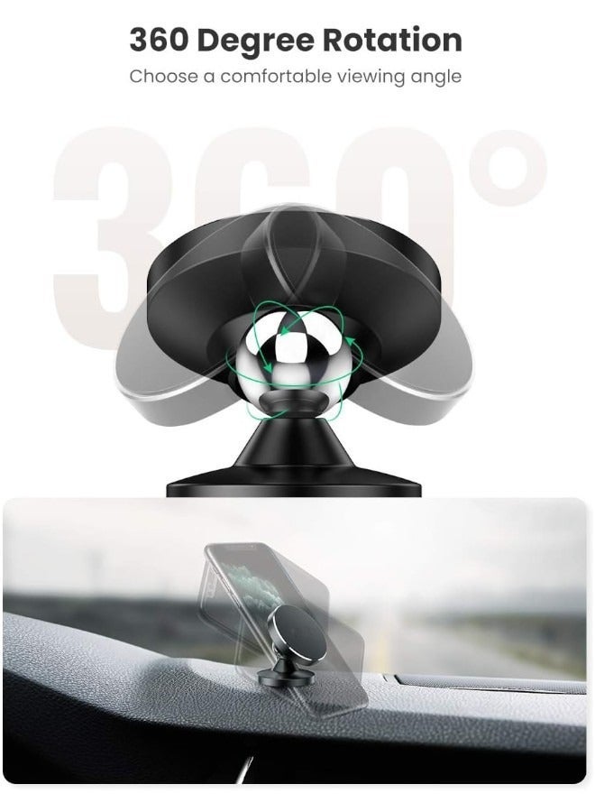 حامل هاتف مغناطيسي للسيارة قابل للدوران بزاوية 360 درجة متوافق مع iPhone 15 / 15 Pro / 15 Pro Max، 15 Plus، 23 Ultra، 23 plus، Galaxy S24 Ultra، S24، S24 +، Note 20 Ultra، Oneplus - Image 3